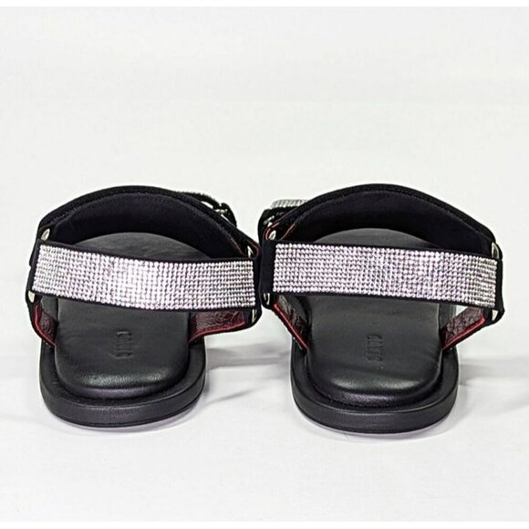 STAUD Women's Betty Rhinestone Embellished Black Sandals Size 38.5 (MSRP $395) - Picture 6 of 10